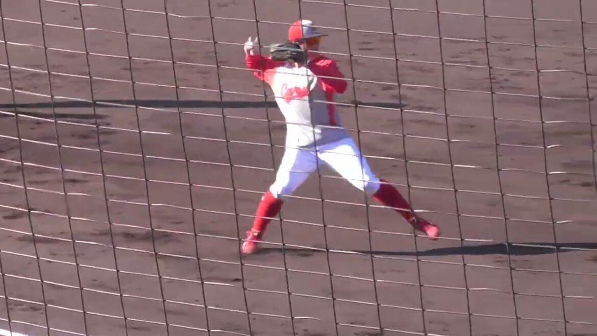 【広島東洋カープ春季キャンプ】早出特守　韮澤雄也　ラミレス　中村貴浩　中村奨成