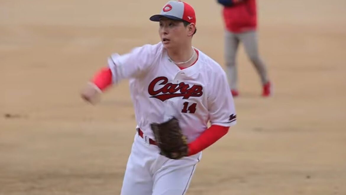 カープ日南キャンプ 大瀬良大地 手術後調整順調❗自主トレ弟子 斉藤優汰とキャッチボール　2024.2.3