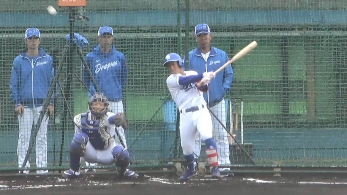 シート打撃で田中幹也が福谷からタイムリー！（2024年2月7日）