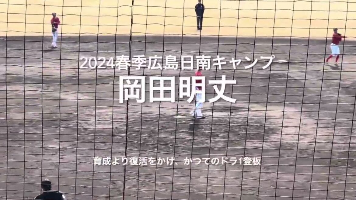 かつてのドラ1復活をかけ岡田明丈紅白戦のマウンドへ、支配下登録まで頑張ってほしい!!【2024.2.11春季日南キャンプ第3クール2日目】#広島カープ#2024春季日南キャンプ#天福球場#岡田明丈 かつてのドラ1復活をかけ岡田明丈紅白戦のマウンドへ、支配下登録まで頑張ってほしい!!【2024.2.11春季日南キャンプ第3クール2日目】#広島カープ#2024春季日南キャンプ#天福球場#岡田明丈
