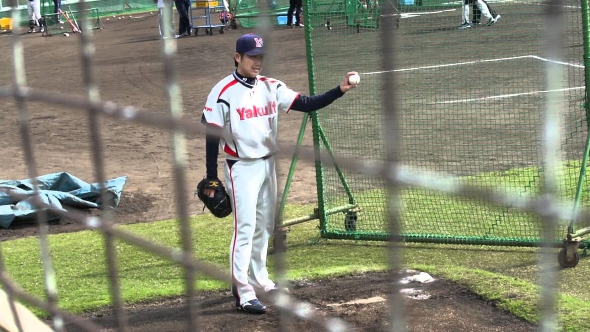 石川雅規　ブルペン投球