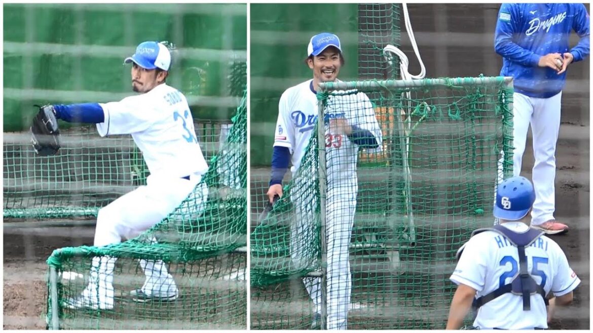 大島・後藤のランチ特打に祖父江が今キャンプ初のフリー打撃登板！（2024年2月7日）