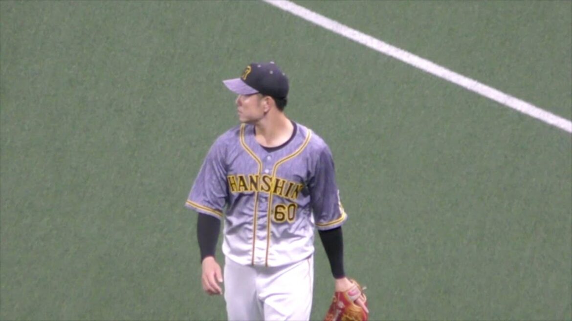 阪神タイガース中谷将大が一瞬だけ見える 阪神タイガース中谷将大が一瞬だけ見える