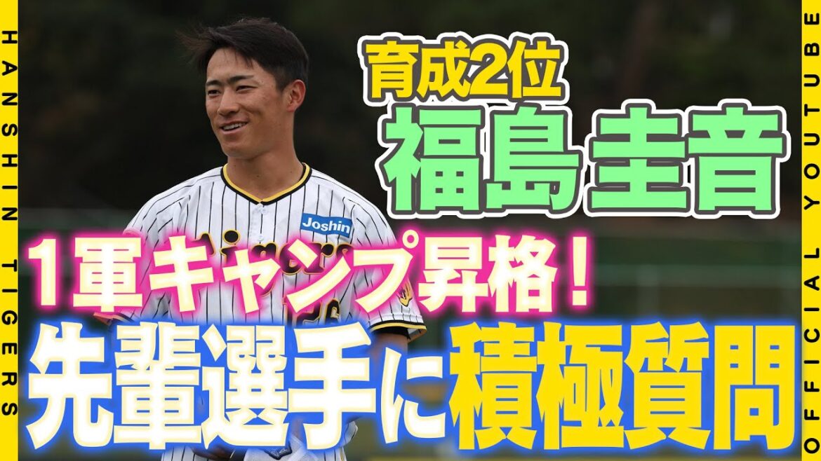 【大抜擢】育成ドラフト2位#福島圭音 選手が1軍キャンプに合流。先輩達に囲まれドキドキ練習！#筒井壮 コーチからみっちり指導を受け充実の1日に！