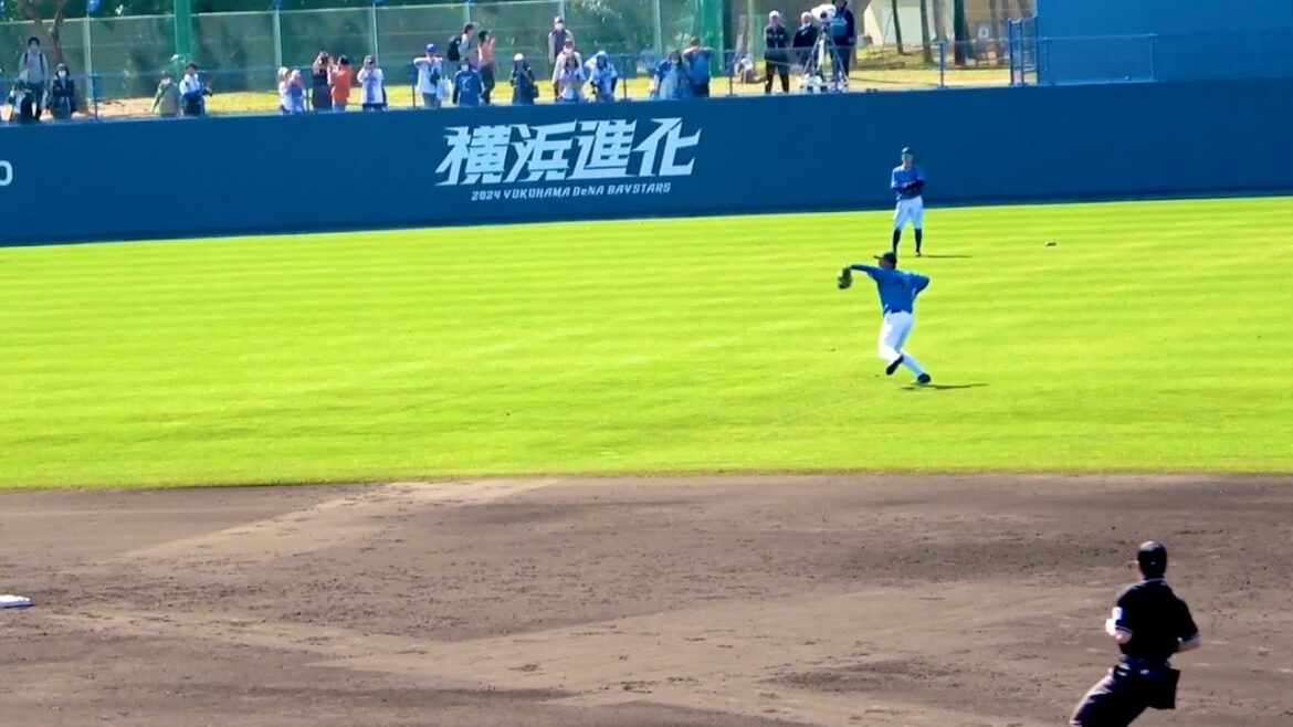 松尾くんをホームアウトにした勝又温史の矢のような送球！ 横浜DeNAベイスターズ 横浜DeNAベイスターズ 2024/2/13