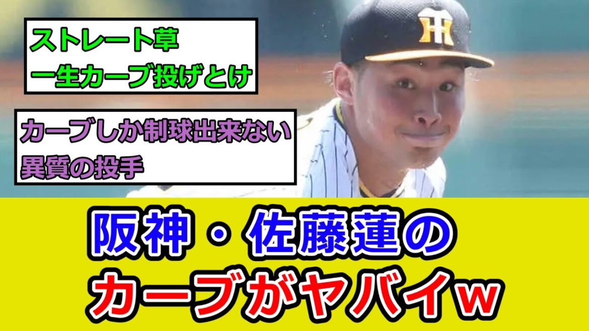 阪神・佐藤蓮というカーブがやたら良すぎる投手w