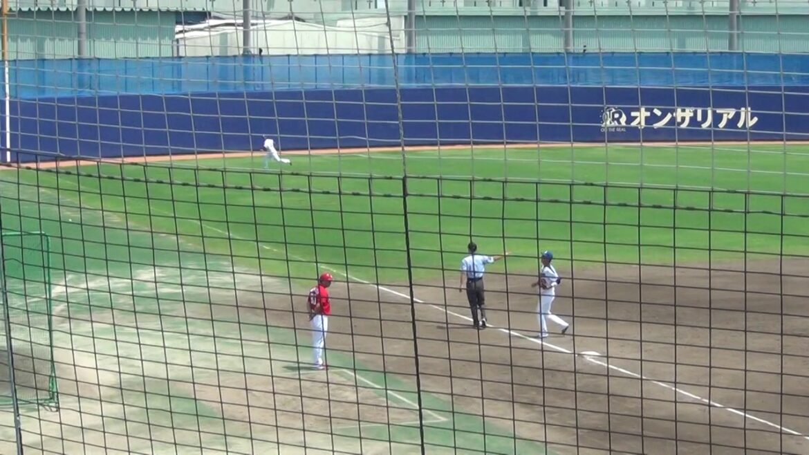 桒原樹 レフト線ツーベース 20170718 広島カープ 二軍
