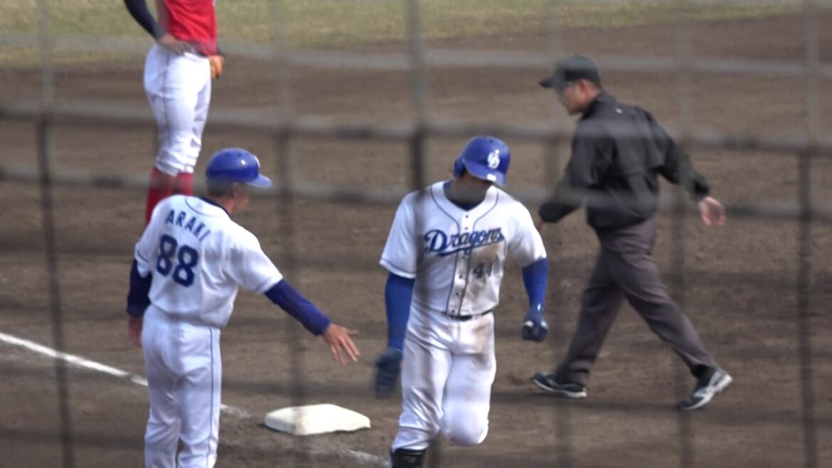 スティーブン・モヤ 二軍戦で3ランホームラン 20190328 中日ドラゴンズ