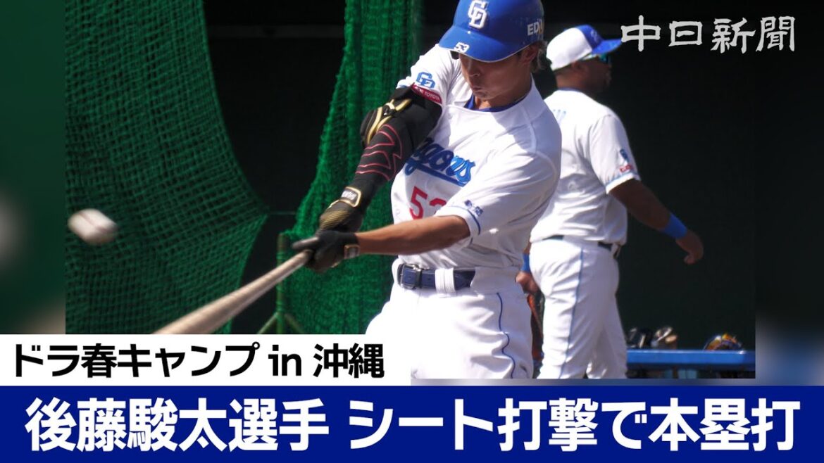 【中日ドラゴンズ春季キャンプ in 沖縄2024】"守備職人"後藤駿太選手がシート打撃で本塁打