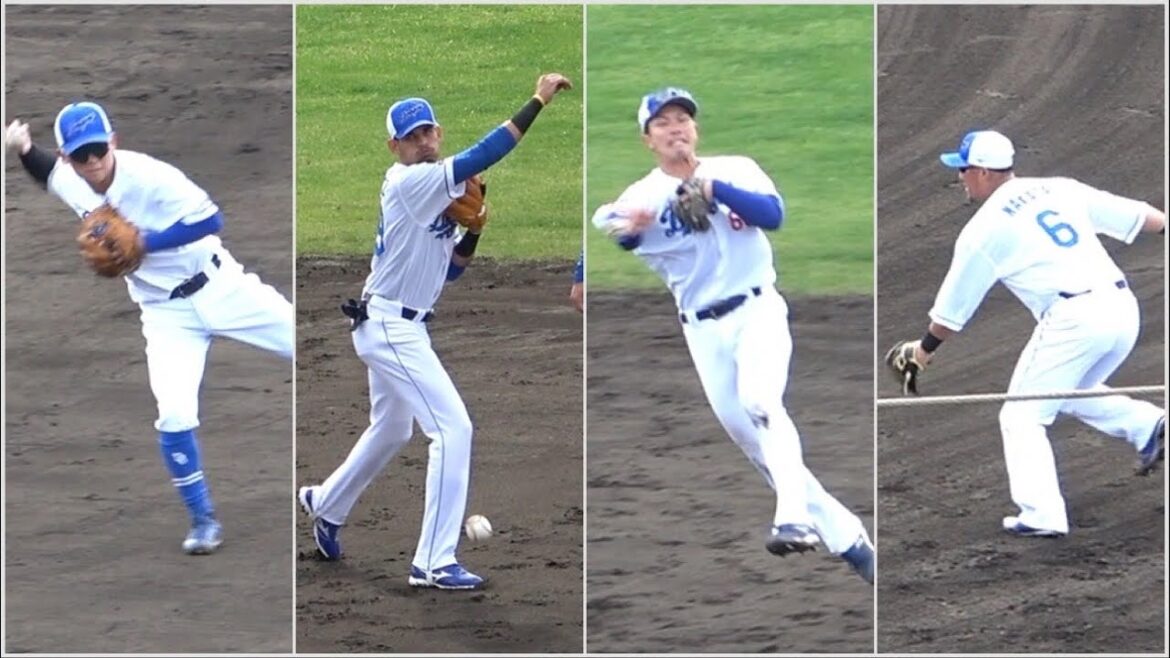 立浪監督が「楽しみ」と評価したロドリゲスも参加した北谷内野陣シートノック！ (2024/02/10)