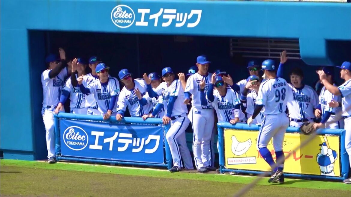 【右翼ポール直撃弾丸ライナー】京田陽太の同点ソロホームラン！ 横浜DeNAベイスターズ 2024/2/18 対 千葉ロッテマリーンズ