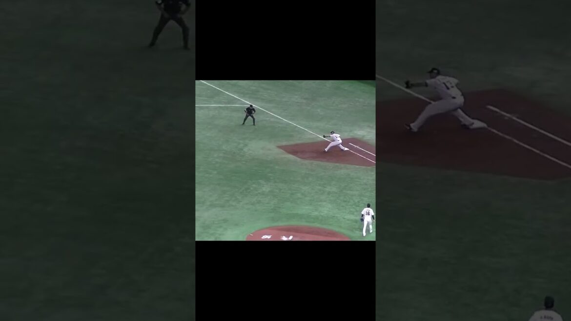 伏見 寅威の打球　西浦直亨が上手い【2021日本シリーズ5回戦 ヤクルト スワローズ対オリックス バファローズ2021年11月25日】