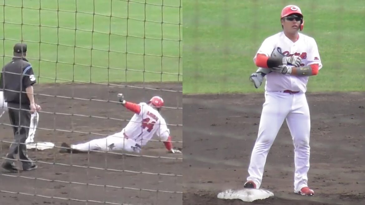 一軍定着へアピールだ！林晃汰&石原貴規が連続ツーベースで追加点！広島東洋カープvs千葉ロッテマリーンズ練習試合 2024年2月17日