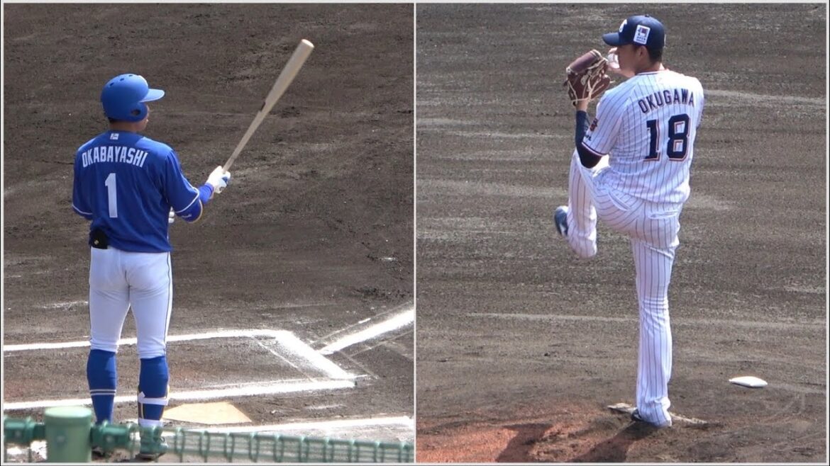 奥川の2024年初実戦！いきなり同学年の岡林と対戦！ (2024/02/18)