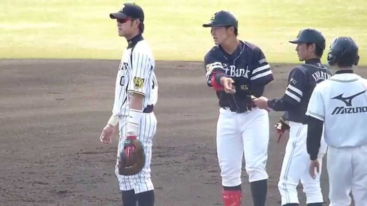 ホークス 山下斐紹『マルチ』(2014/04/17ウエスタンリーグ・タイガース戦)