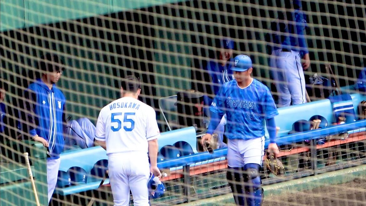 古巣のDeに挨拶する細川くん 横浜DeNAベイスターズ 2024/2/17 益子京右