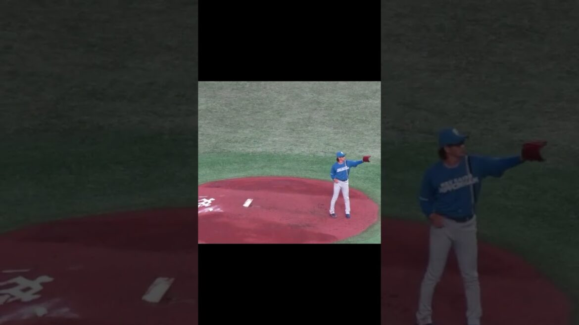 【ファイターズ】アンダースローの鈴木健矢の投球モーション 　2023年3月19日 読売ジャイアンツVS 北海道日本ハムファイターズ