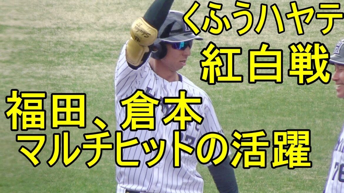 くふうハヤテ、紅白戦で福田、倉本がマルチヒット！サスガの活躍2024.2.18