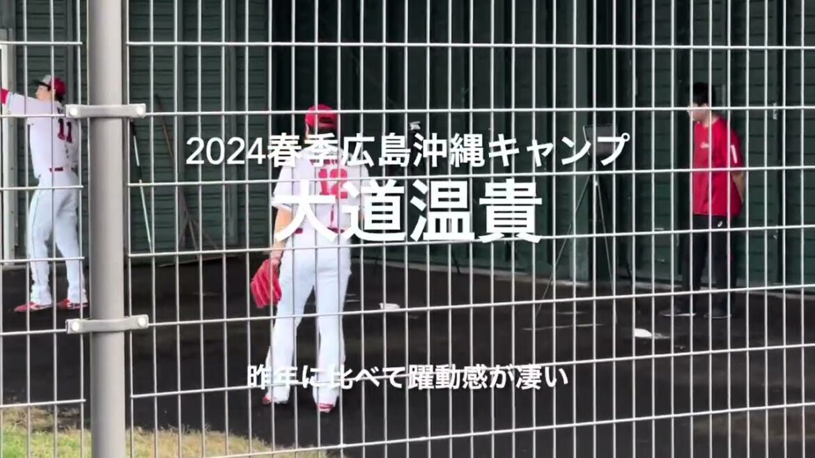 昨年に比べて下半身ブルペンでの躍動感が半端ない、ミットを叩く音も1番！！今年は期待大！！【2024.2.18春季沖縄キャンプ】#広島カープ#コザしんきんスタジアム#2024春季沖縄キャンプ#大道温貴