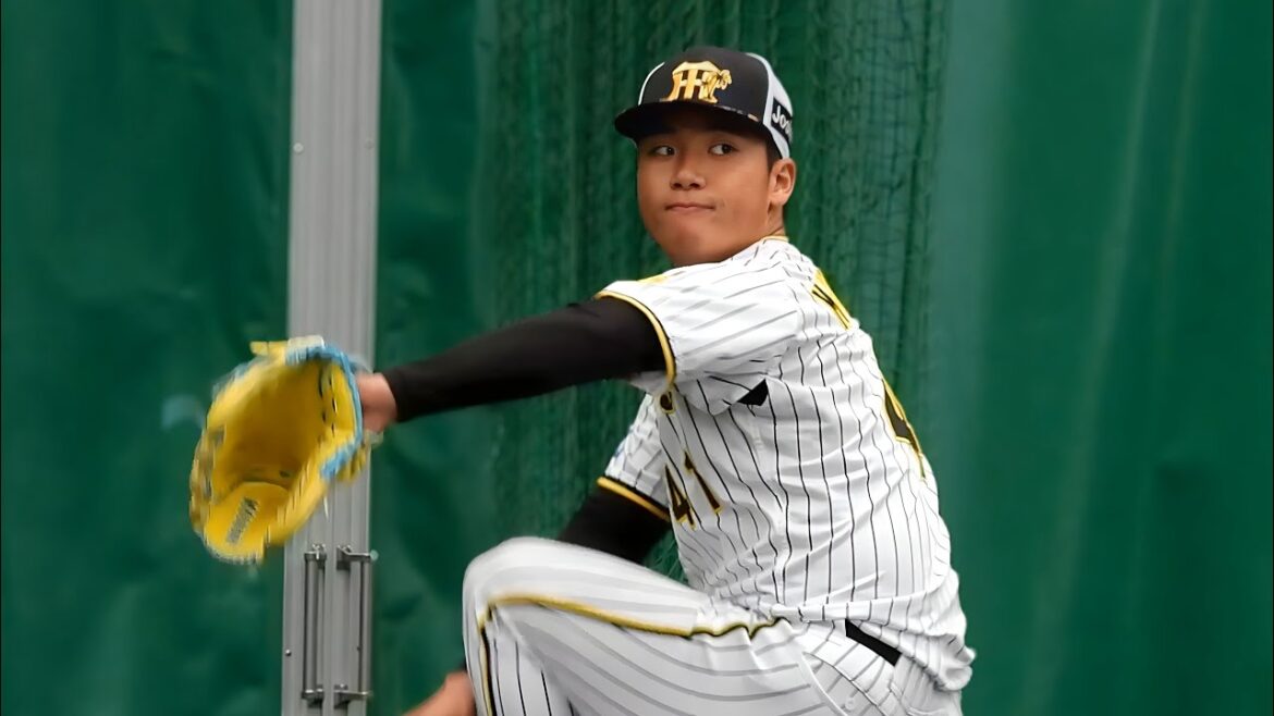 【圧倒的制球力】村上頌樹、ブルペン投球！抜群のコントロールで捕手が構えたところにズバズバ投げ込む 【阪神春季キャンプ】2024.2.10