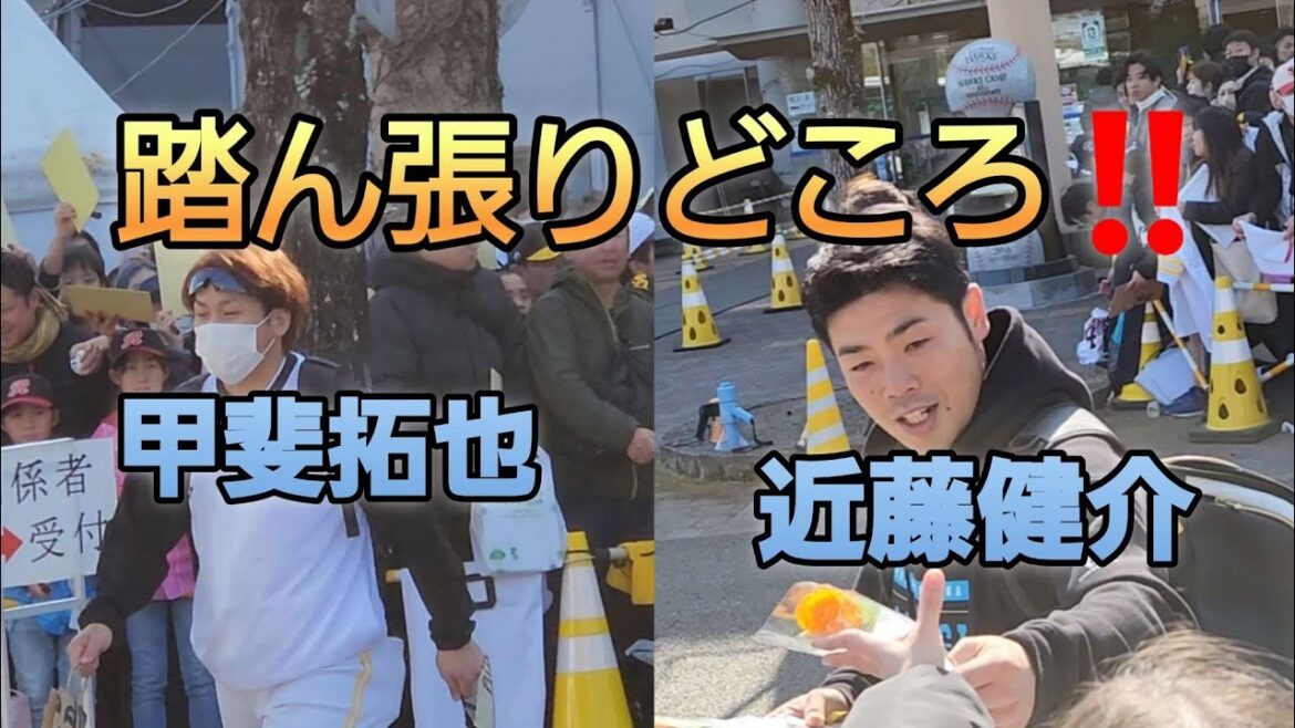 踏ん張りどころだ❗近藤健介選手❗甲斐拓也捕手‼️