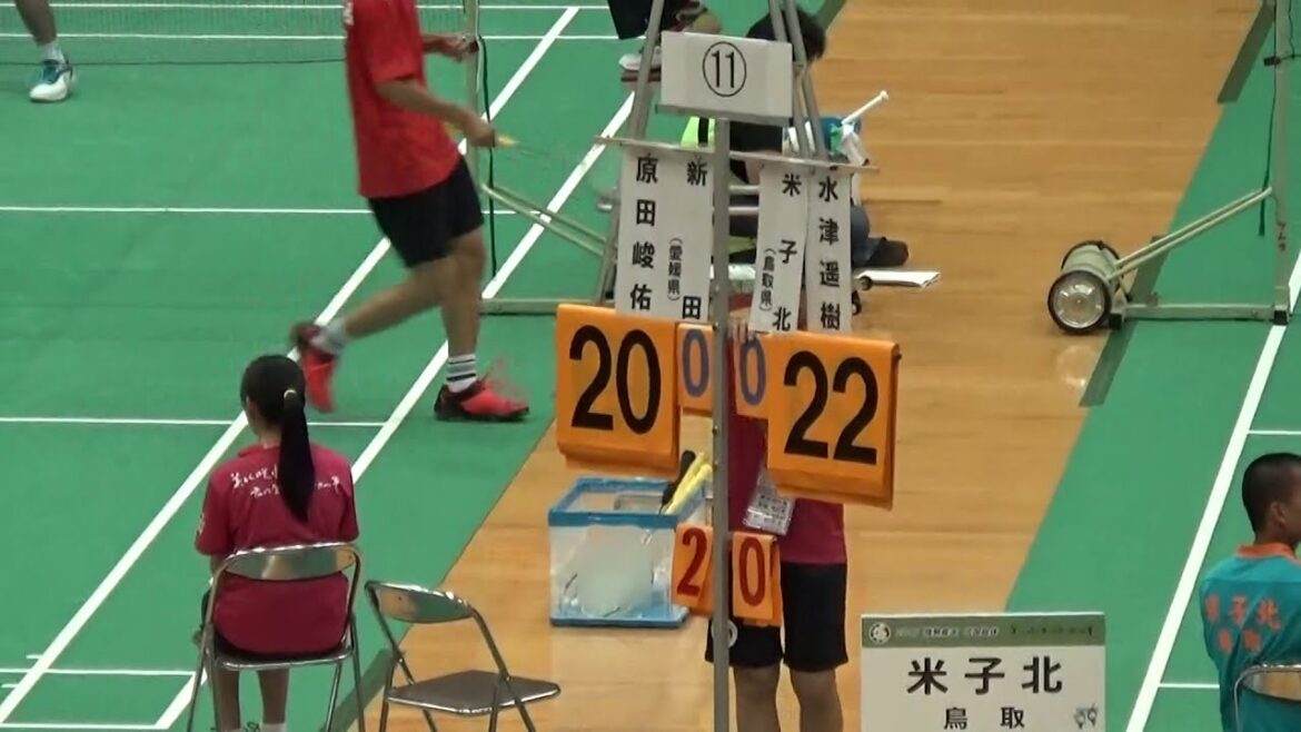 2016年IH バドミントン 男子 学校対抗 2回戦 新田（愛媛）vs 米子北（鳥取）②