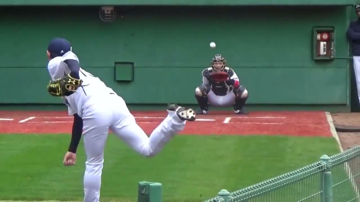 金子千尋 選手 糸を引くような球筋