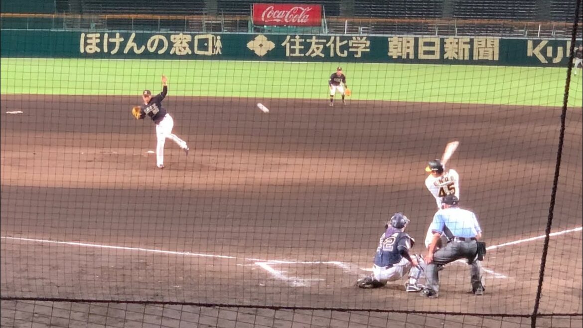 7/2ファーム戦【遠藤成】第三打席、ヒット⚾️