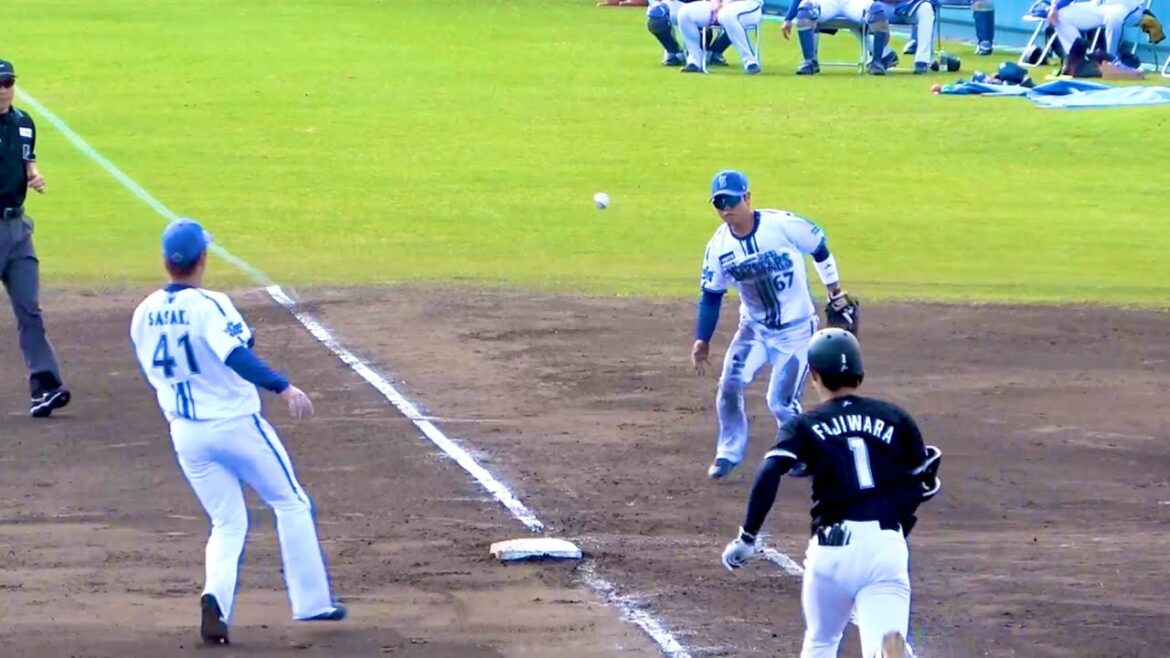 抜けたら長打！  ファースト 西巻賢二のナイス守備！ 横浜DeNAベイスターズ 2024/2/18