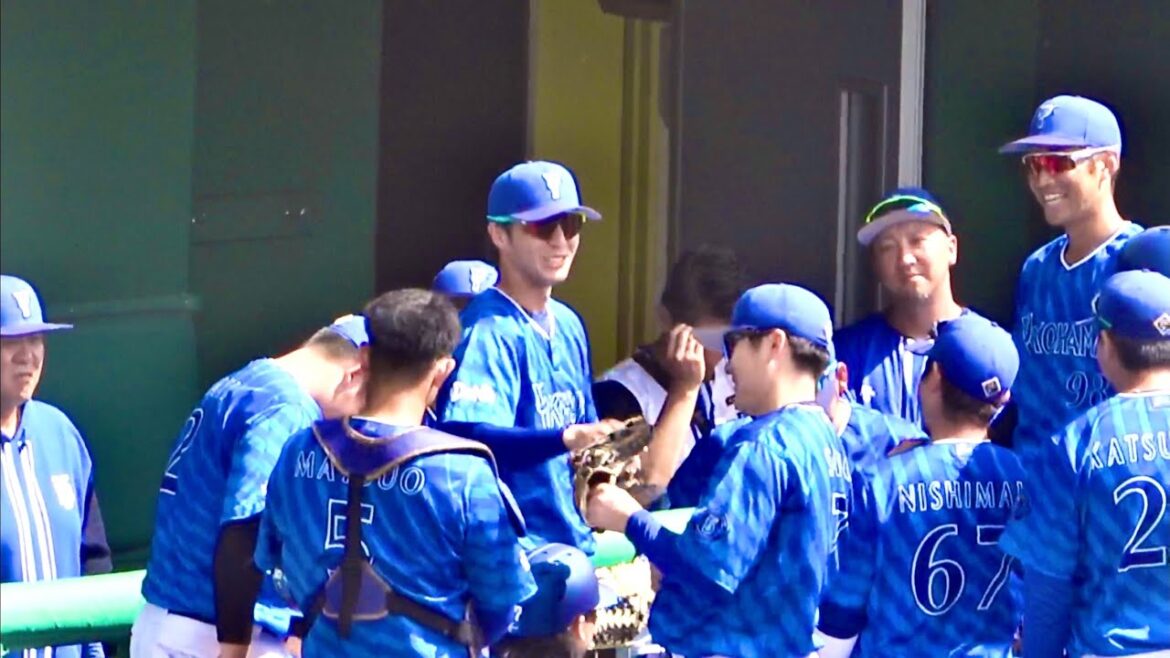 京田陽太が終始笑ってるw 度会くんの声出しでチームを盛り上げる！ 横浜DeNAベイスターズ 2024/2/21