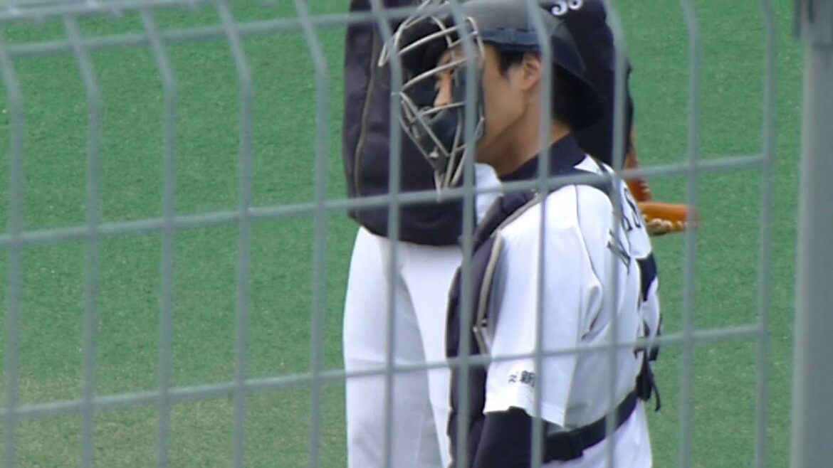 20131121　秋季キャンプ　松井雅人選手１　＠ナゴ球