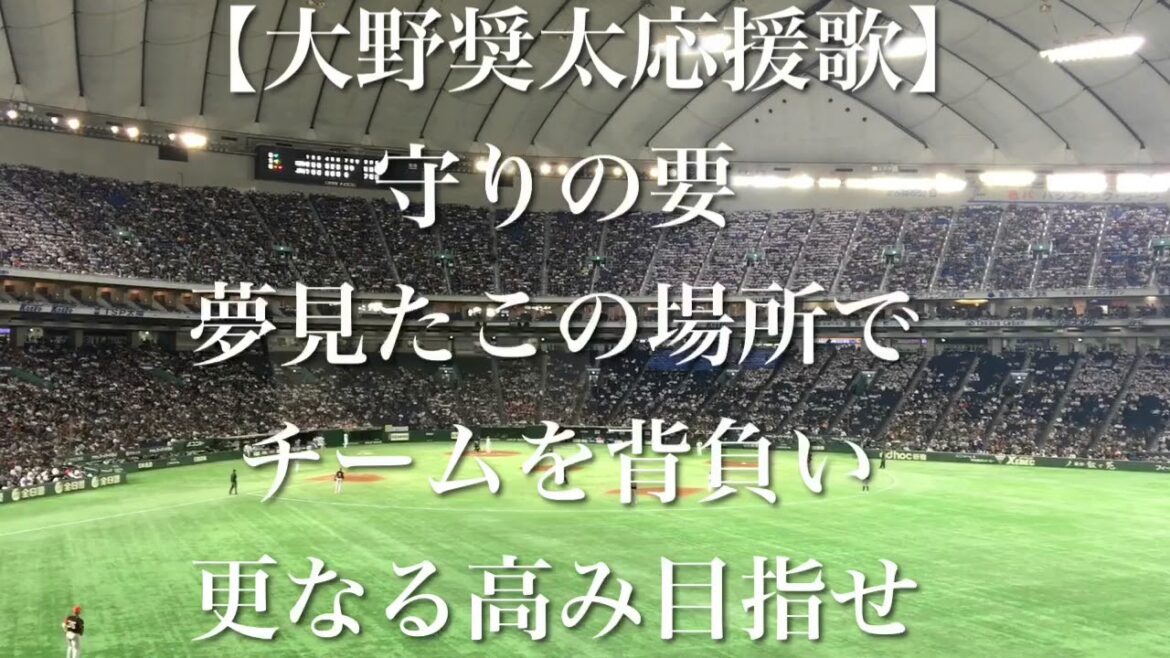 侍ジャパン 大野奨太 応援歌【歌詞付き】