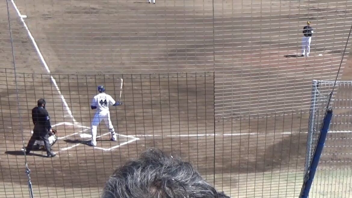 2019.4.11【中日2軍】スティーブン・モヤ ４号ホームラン