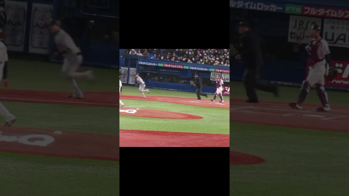 奥川恭伸 対 丸佳浩 ライトフライに抑えた打席の投球 (ヤクルトスワローズ 対 読売ジャイアンツ 2022/3/29）