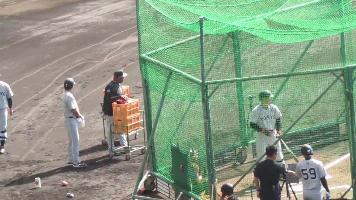 巨人 岡本和真の打撃練習〜読売ジャイアンツ春季キャンプ2024年2月21日