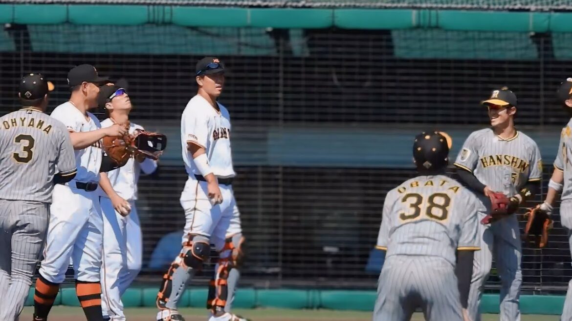 【久々再会】岡本和真、試合前に仲良しの中野含め阪神ナインとニッコニコで挨拶【巨人 vs 阪神】2024.2.23