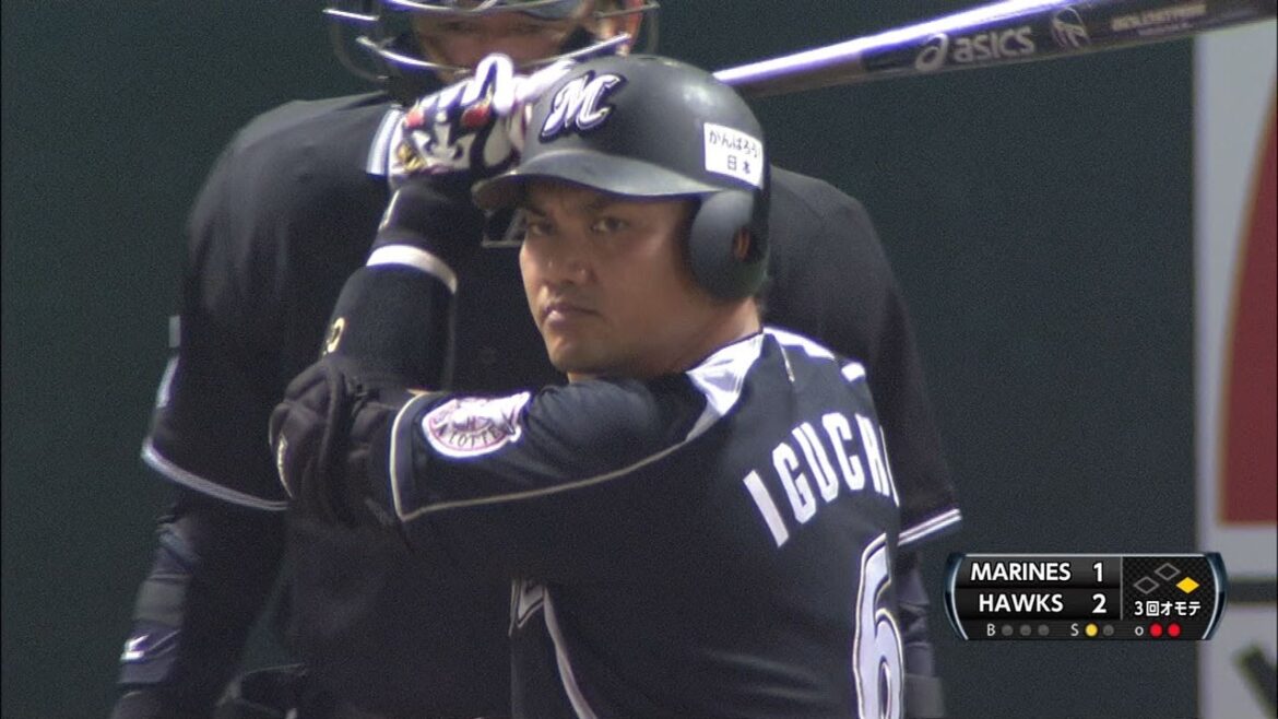 井口、完璧なホームラン 豪快弾をレフトへ 2013.03.10 H-M