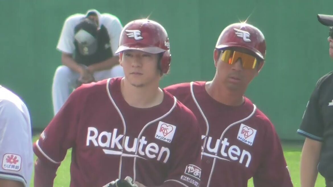 2024年2月 春季キャンプ練習試合 千葉ロッテー東北楽天 伊藤 裕季也 選手の第1打席