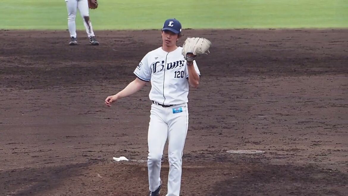 2023.05.20 埼玉西武-神奈川FD(カーミニーク) 出井敏博 投球シーン