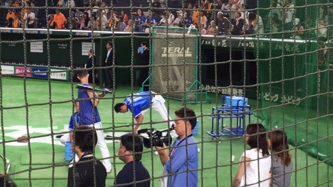 【全くブレない！】乙坂智の片手トスバッティング 横浜DENAベイスターズ