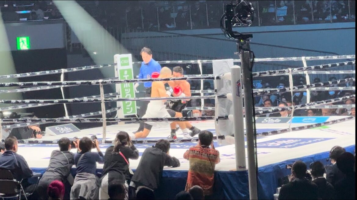 増田陸 vs ジョナス・スルタン 現地映像 衝撃の第1R TKO　バンタム級（５３・５キロ以下）８回戦