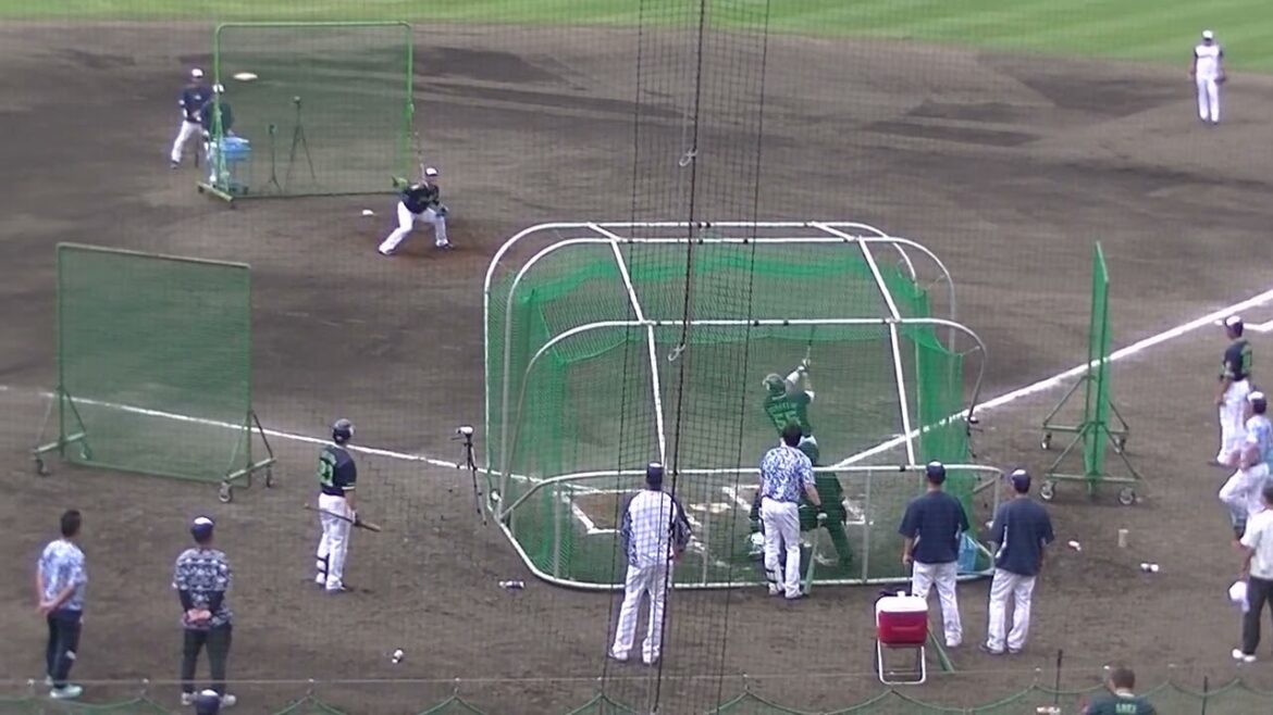 【ヤクルトキャンプ】清水昇と対決する村上宗隆【春季浦添キャンプ ヤクルトスワローズ2024年2月20日】