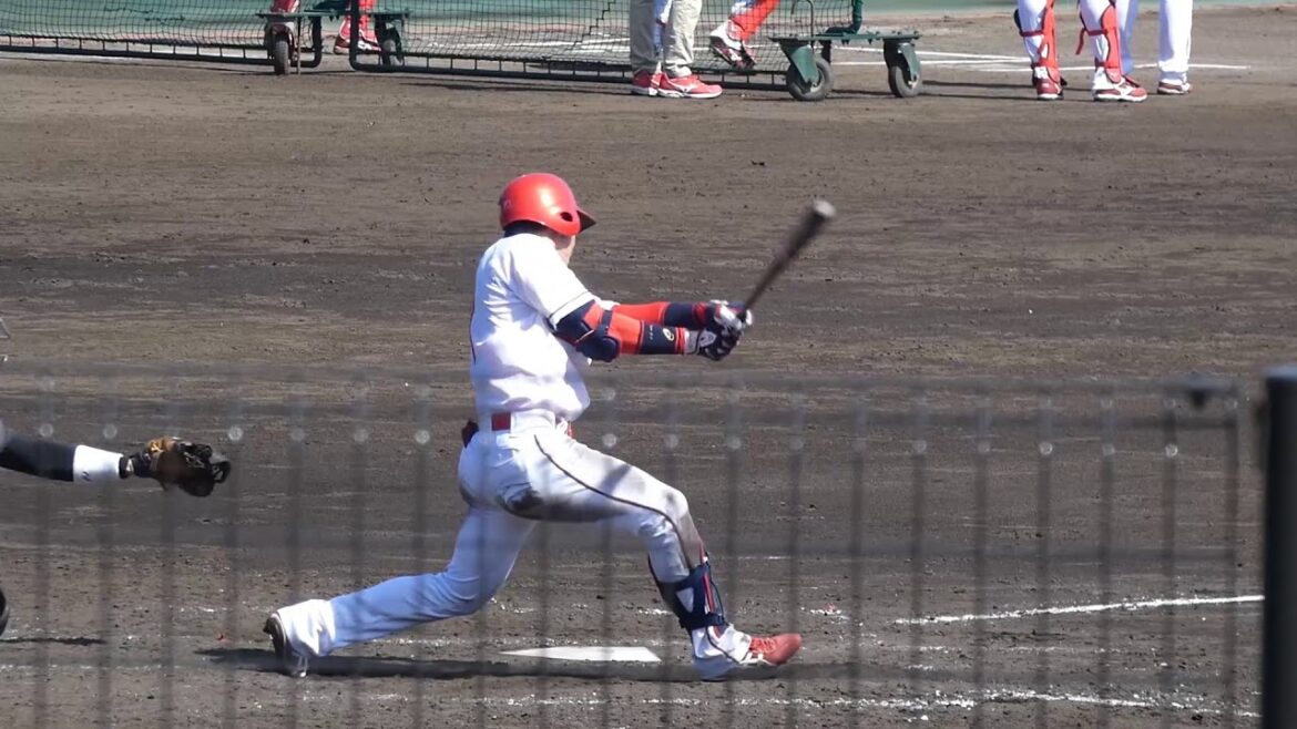 2018/3/28@由宇練習場 野間峻祥選手4打数4安打2打点！