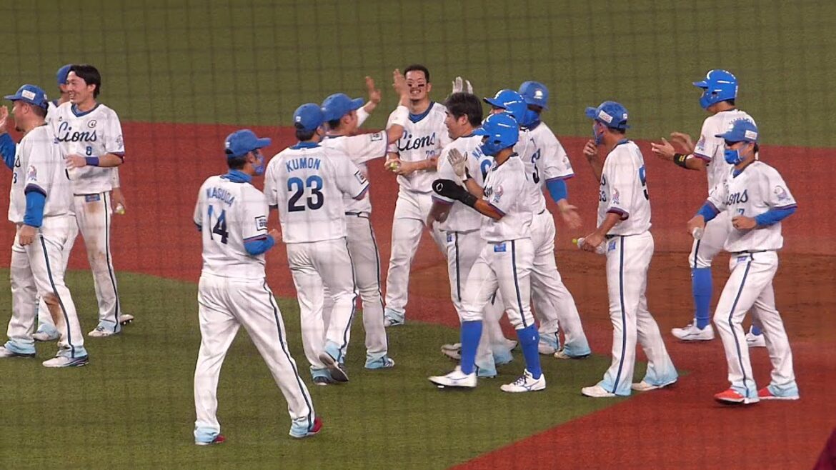 20210923 ライオンズ今季初サヨナラ勝ちの瞬間!37柘植世那選手のタイムリー