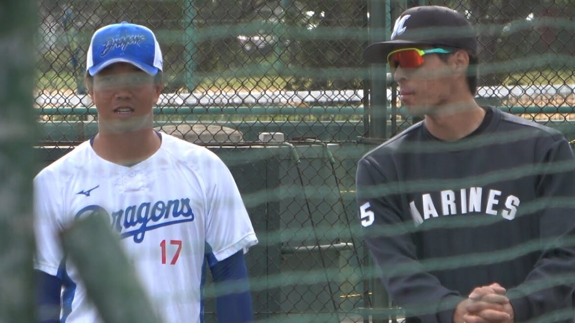 明治大学の3学年先輩・岡大海とお喋りする柳 (2024/02/21)