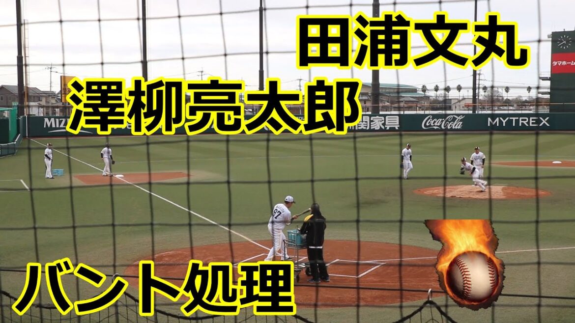 田浦文丸・澤柳亮太郎両投手のバント処理練習!!牧田和久コーチの特訓!!2024福岡ソフトバンクホークス春季三軍キャンプ(筑後)!! 田浦文丸・澤柳亮太郎両投手のバント処理練習!!牧田和久コーチの特訓!!2024福岡ソフトバンクホークス春季三軍キャンプ(筑後)!!