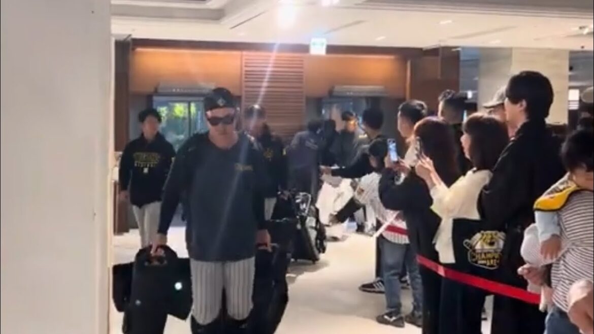 小野寺暖選手に告白してきました【朝の挨拶④】糸原健斗/藤田健斗/原口文仁/小野寺暖 2024阪神タイガース沖縄キャンプ@シェラトンサンマリーナホテル　#小野寺暖 　#阪神タイガース　#プロ野球