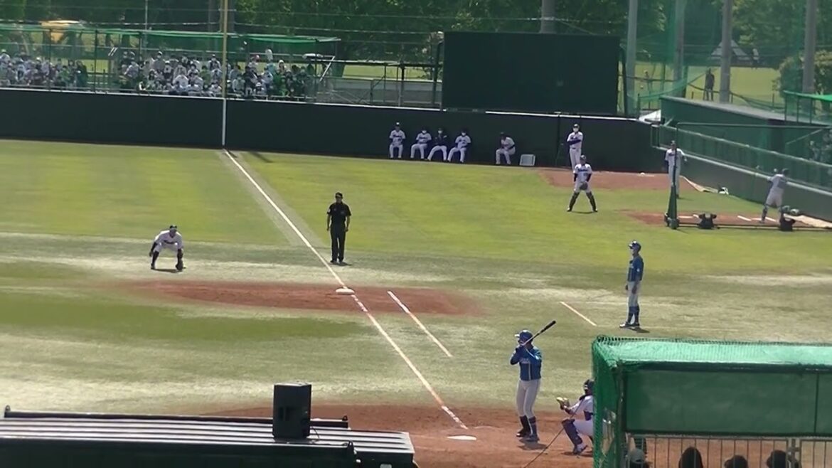 難波の打球 ヤクルト松本友がいいプレイでピンチ防ぐ下 慎之介 【イースタンリーグ ヤクルトスワローズ対 日本ハムファイターズ2022年5月4日】