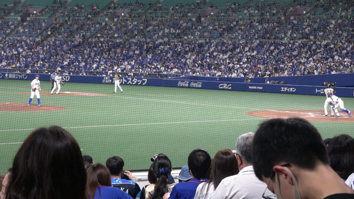 2021/8/1 ロニー・ロドリゲス選手 レフトフライ 第3打席 バンテリンドームナゴヤ 中日ドラゴンズ VS 北海道日本ハムファイターズ エキシビジョンマッチ
