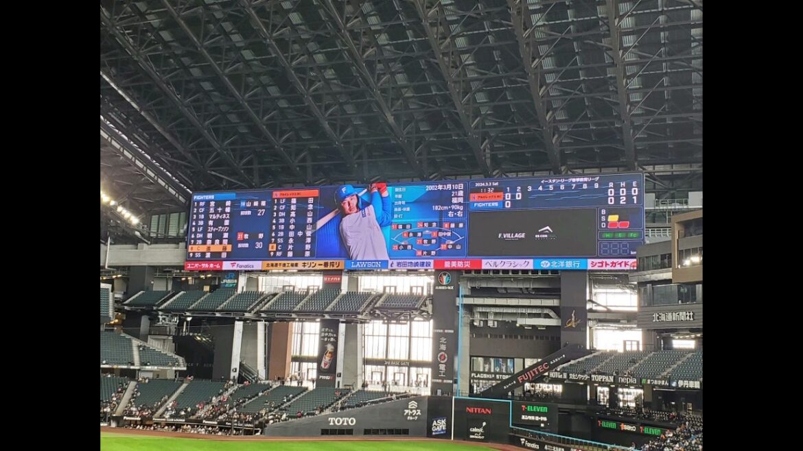 2024.3.2 ファイターズ 進藤(鶴岡慎也2)応援歌@エスコンフィールド